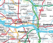 Map of Castleford