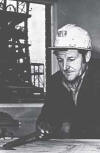 Collery Manager Mr P. Lawrence ponders over plans